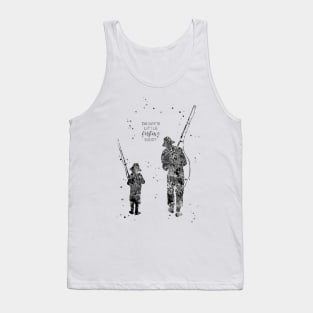 Daddy's little fishing buddy Tank Top